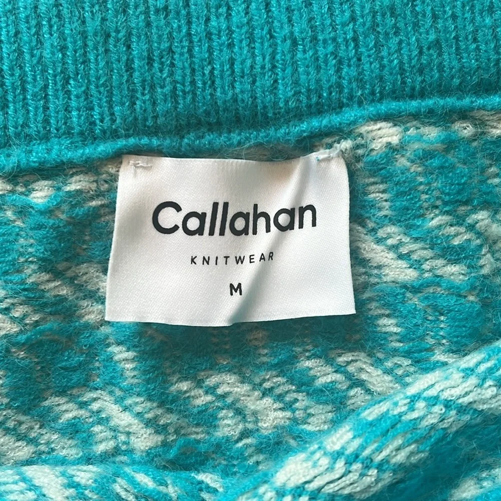NWT Callahan x Revolve Top & Skirt Set in Argyle Blue - Picture 4 of 7